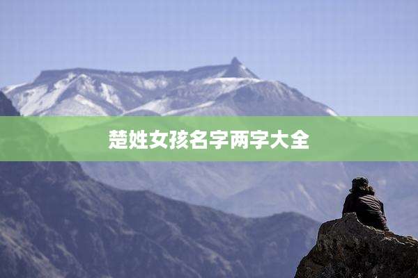 楚姓女孩名字两字大全