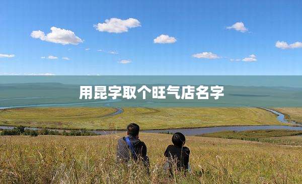 用昆字取个旺气店名字