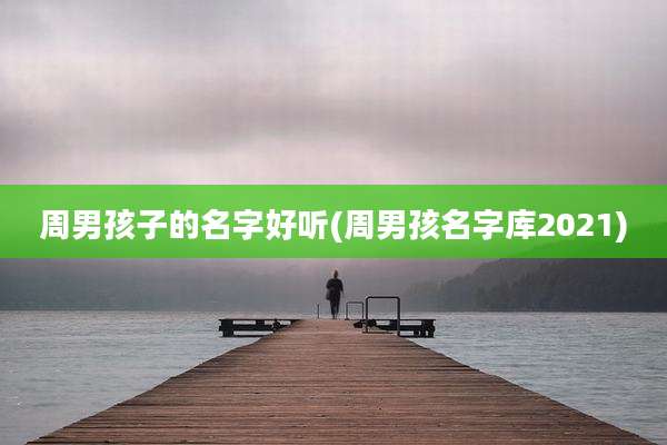 周男孩子的名字好听(周男孩名字库2021)
