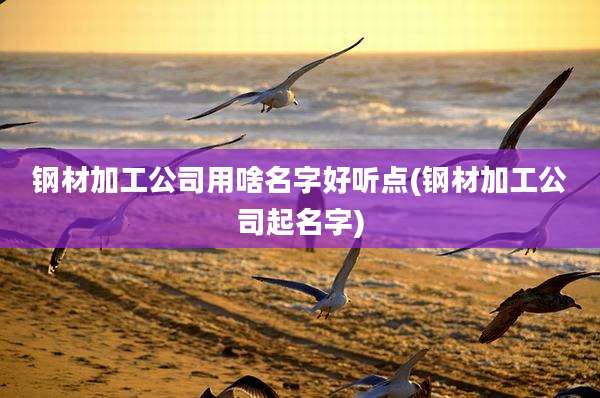 钢材加工公司用啥名字好听点(钢材加工公司起名字)