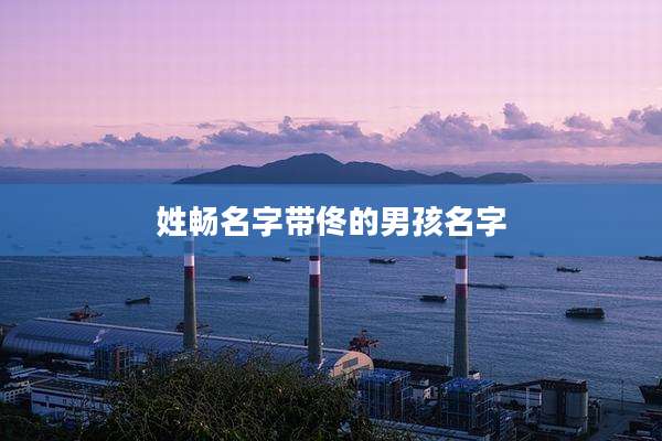 姓畅名字带佟的男孩名字