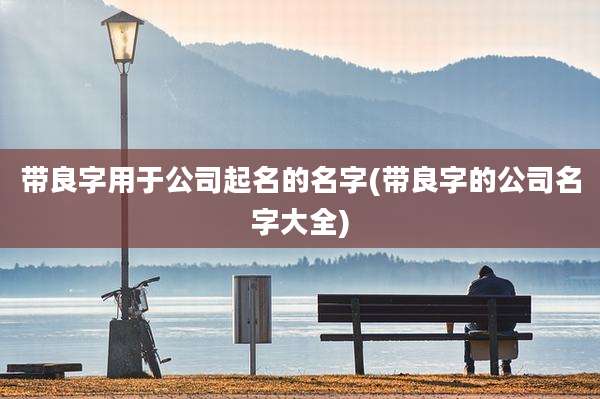带良字用于公司起名的名字(带良字的公司名字大全)