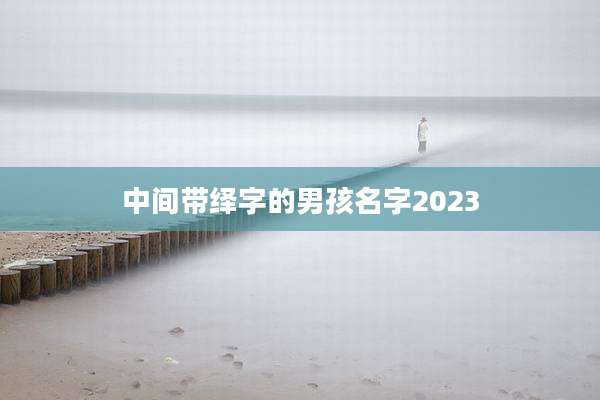 中间带绎字的男孩名字2023