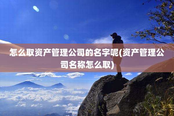 怎么取资产管理公司的名字呢(资产管理公司名称怎么取)