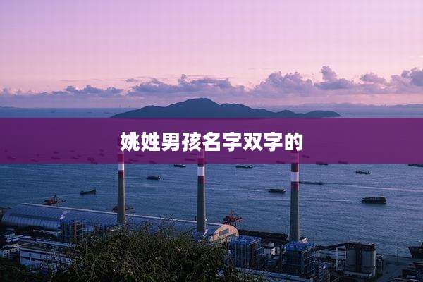 姚姓男孩名字双字的