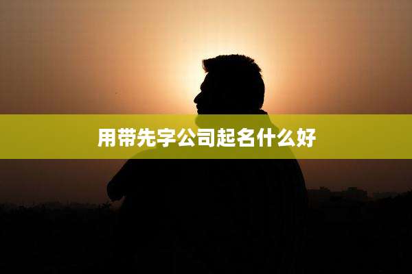 用带先字公司起名什么好