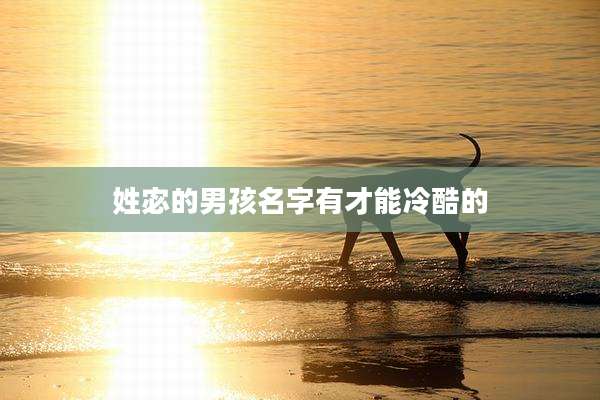 姓宓的男孩名字有才能冷酷的