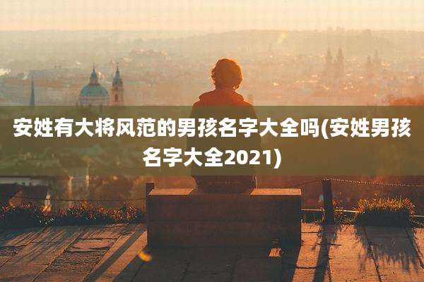 安姓有大将风范的男孩名字大全吗(安姓男孩名字大全2021)
