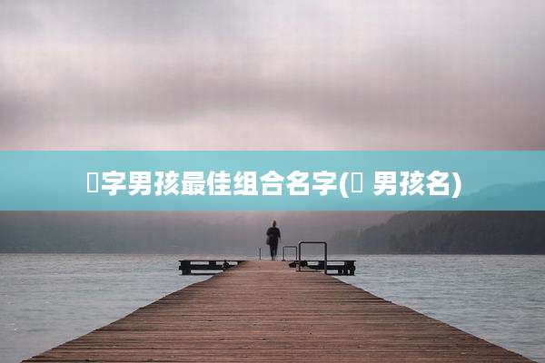 祎字男孩最佳组合名字(祎 男孩名)