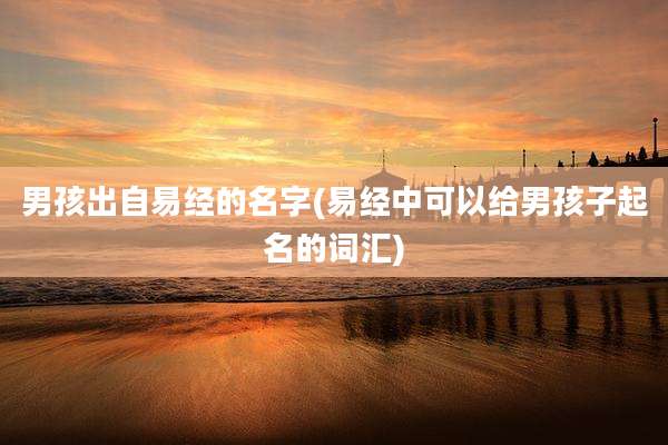 男孩出自易经的名字(易经中可以给男孩子起名的词汇)