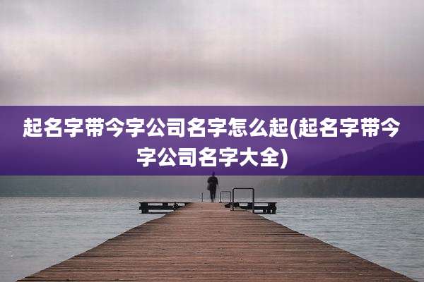 起名字带今字公司名字怎么起(起名字带今字公司名字大全)