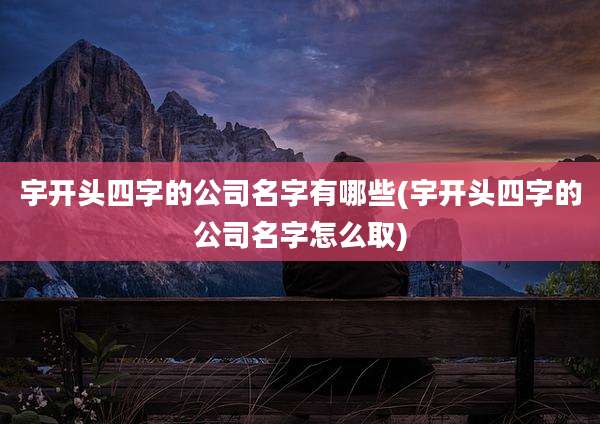 宇开头四字的公司名字有哪些(宇开头四字的公司名字怎么取)