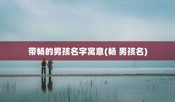 带畅的男孩名字寓意(畅 男孩名)