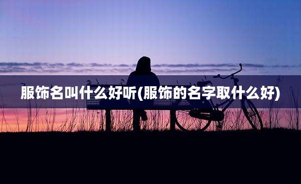 服饰名叫什么好听(服饰的名字取什么好)