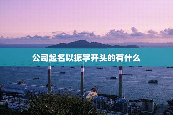公司起名以振字开头的有什么