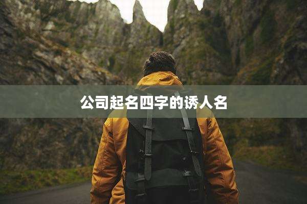 公司起名四字的诱人名