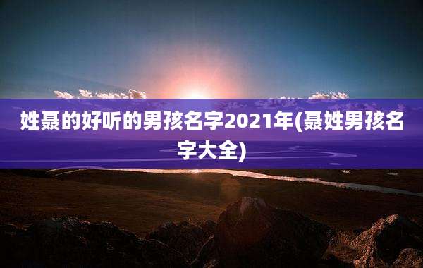 姓聂的好听的男孩名字2021年(聂姓男孩名字大全)