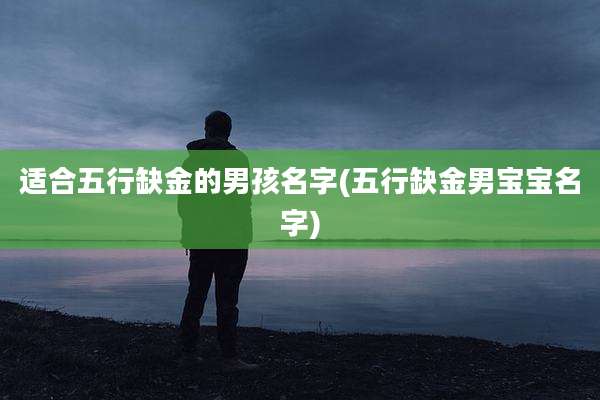 适合五行缺金的男孩名字(五行缺金男宝宝名字)