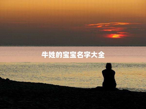 牛姓的宝宝名字大全