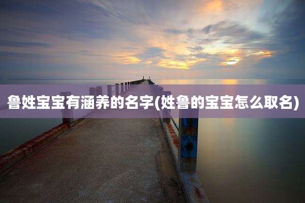 鲁姓宝宝有涵养的名字(姓鲁的宝宝怎么取名)