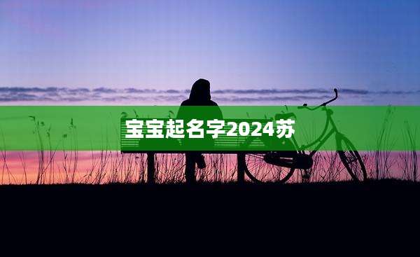 宝宝起名字2024苏