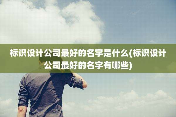 标识设计公司最好的名字是什么(标识设计公司最好的名字有哪些)
