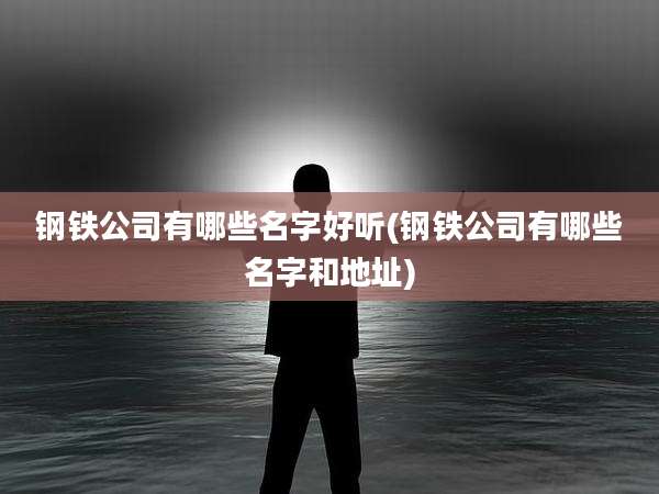 钢铁公司有哪些名字好听(钢铁公司有哪些名字和地址)