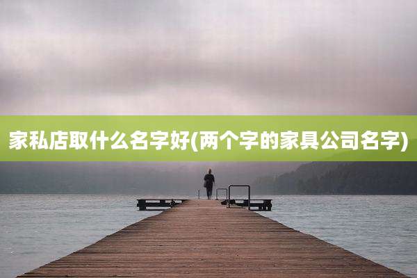家私店取什么名字好(两个字的家具公司名字)
