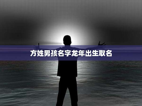 方姓男孩名字龙年出生取名