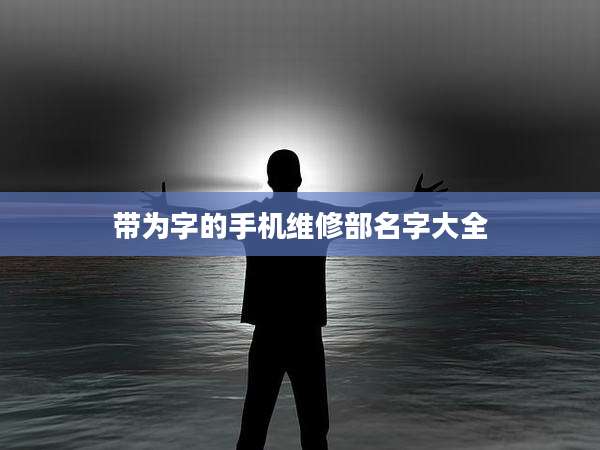 带为字的手机维修部名字大全