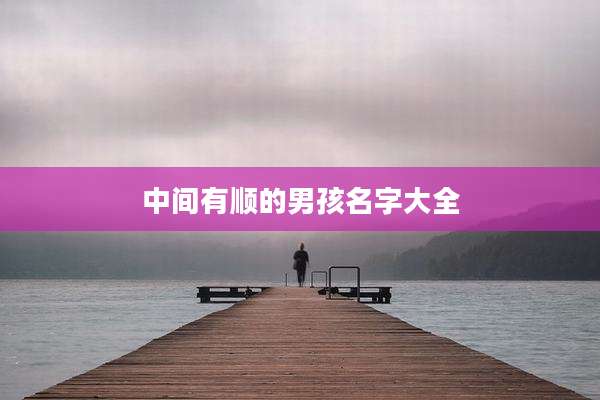 中间有顺的男孩名字大全