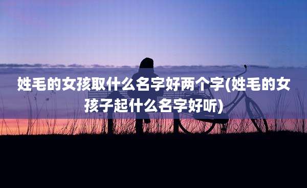 姓毛的女孩取什么名字好两个字(姓毛的女孩子起什么名字好听)