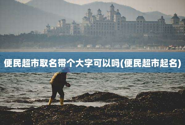 便民超市取名带个大字可以吗(便民超市起名)