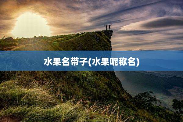 水果名带子(水果呢称名)
