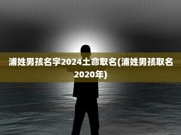 浦姓男孩名字2024土命取名(浦姓男孩取名2020年)