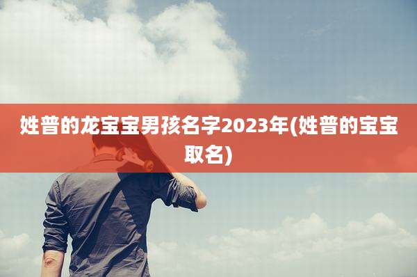 姓普的龙宝宝男孩名字2023年(姓普的宝宝取名)