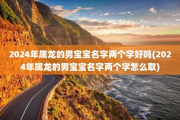 2024年属龙的男宝宝名字两个字好吗(2024年属龙的男宝宝名字两个字怎么取)