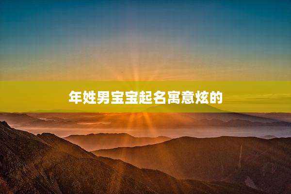 年姓男宝宝起名寓意炫的