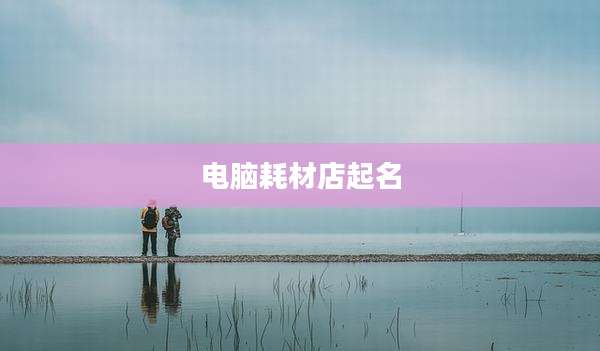 电脑耗材店起名