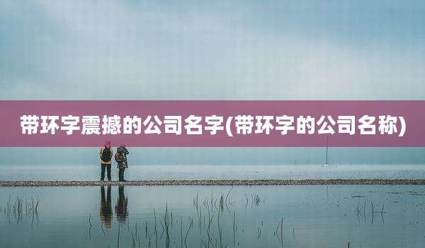 带环字震撼的公司名字(带环字的公司名称)