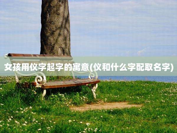 女孩用仪字起字的寓意(仪和什么字配取名字)