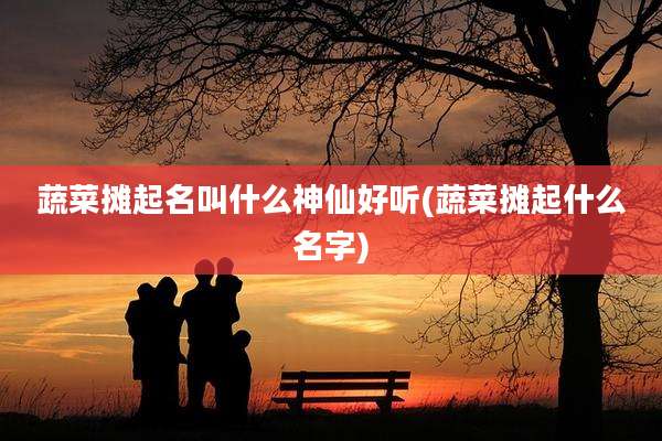 蔬菜摊起名叫什么神仙好听(蔬菜摊起什么名字)