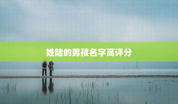 姓陆的男孩名字高评分