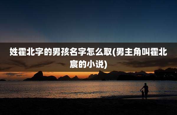 姓霍北字的男孩名字怎么取(男主角叫霍北宸的小说)