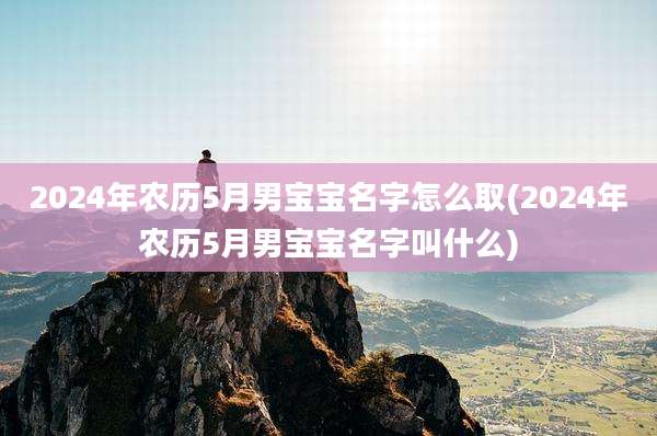 2024年农历5月男宝宝名字怎么取(2024年农历5月男宝宝名字叫什么)