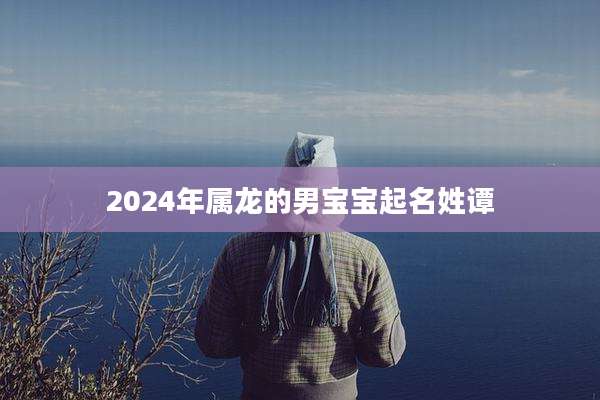 2024年属龙的男宝宝起名姓谭