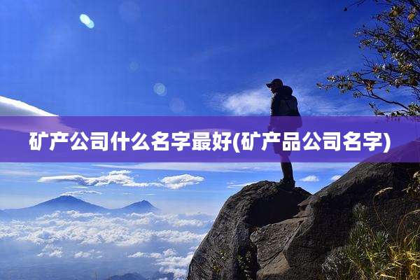 矿产公司什么名字最好(矿产品公司名字)
