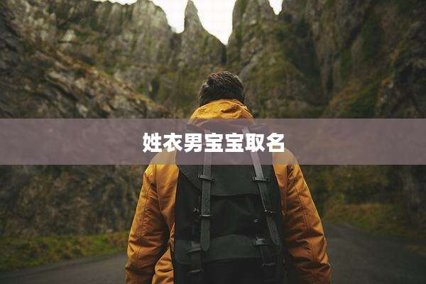 姓衣男宝宝取名
