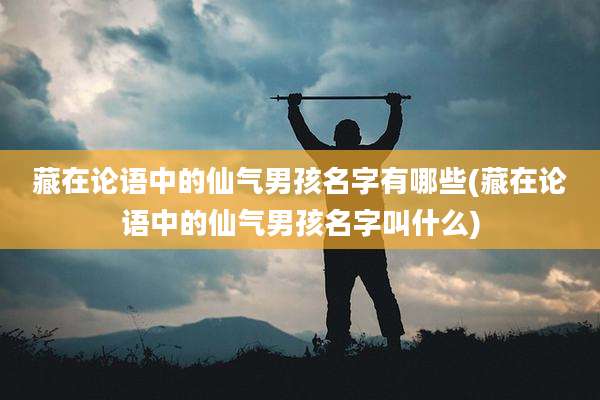 藏在论语中的仙气男孩名字有哪些(藏在论语中的仙气男孩名字叫什么)