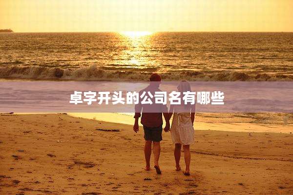 卓字开头的公司名有哪些